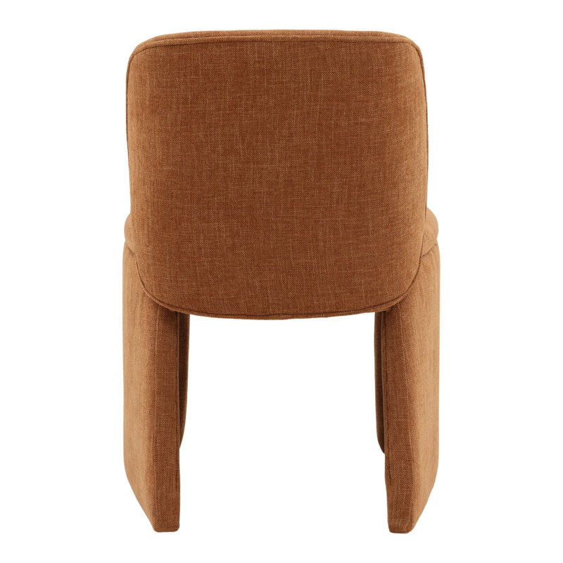 Kurt Upholstered Dining Chair, Sand, Topanga Terracotta
