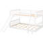 Lit double superposé au-dessus, blanc - Lit élégant et escamotable avec glissade, ajoutant une touche de plaisir à votre chambre à coucher