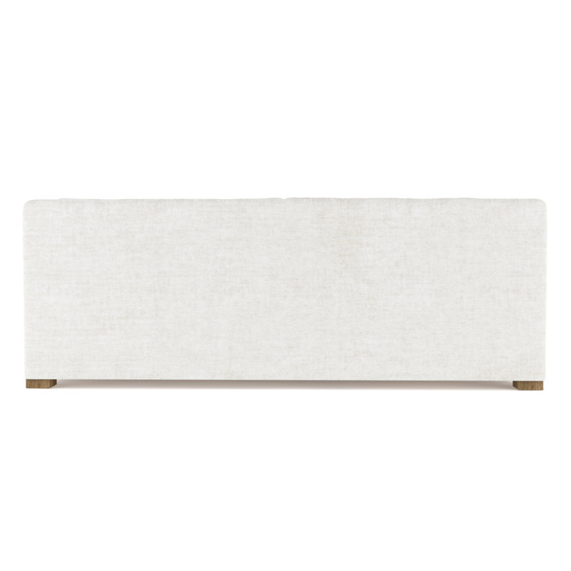 Causeuse Crosby, H 32,5 po x l 72 po x P 43 po, Velours écrasé albâtre, Patiné