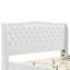 Lit plateforme Verona King en velours avec tête de lit capitonnée à oreilles-134707181-134707184