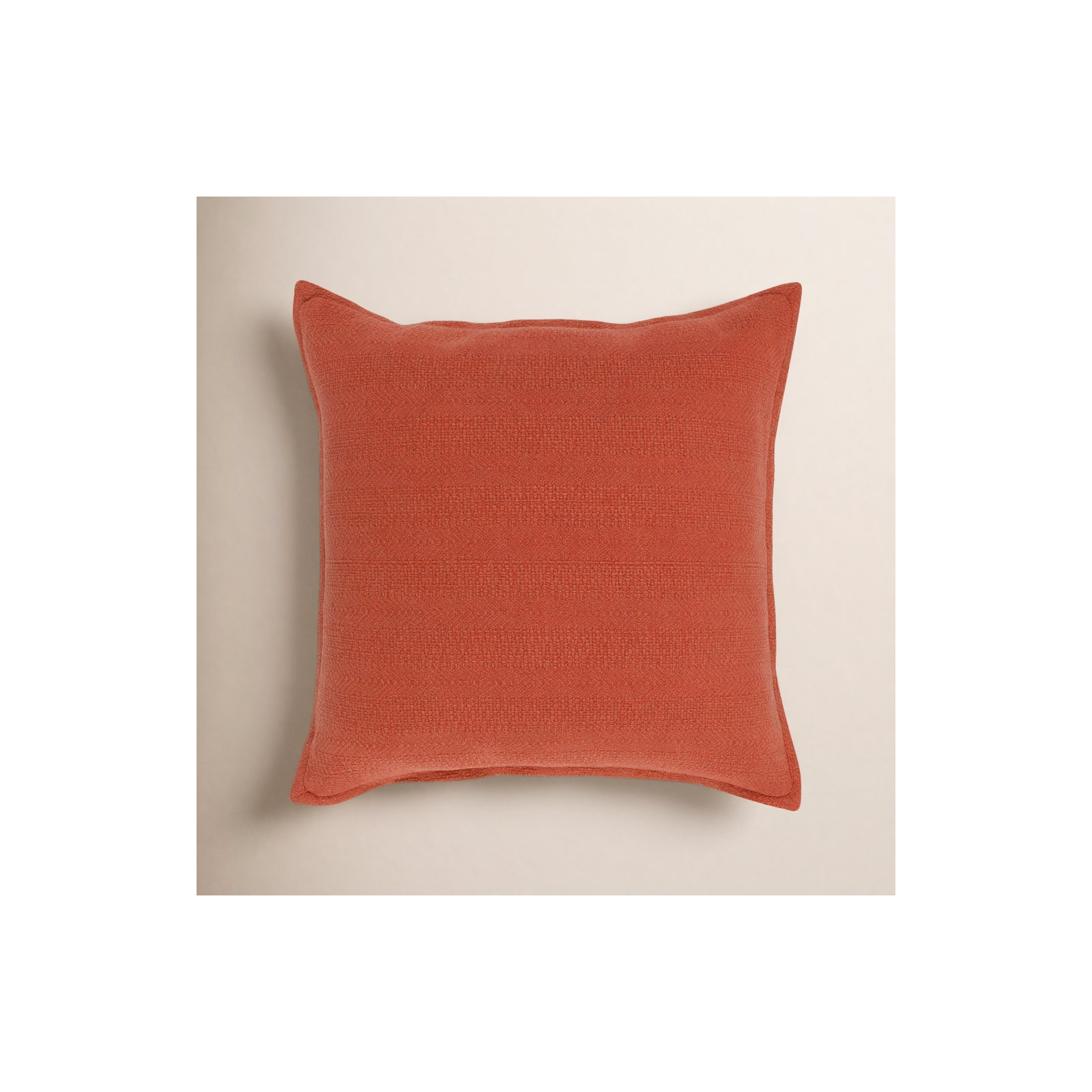 Thayer Cotton Throw Pillow, Orange