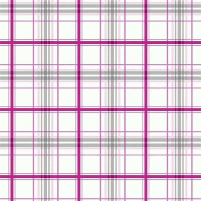 Tartan Check Grid Plaid Wallpaper Feature Wall Kids Bedroom