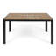 Table en bois avec structure en fer - Design moderne, l 58,21 po Profondeur x 34,87 de largeur, 29,22 de hauteur, extérieur élégant et fer à repasser, 59,3 l 35,5 l 30h po, comptoir, facile à entretenir