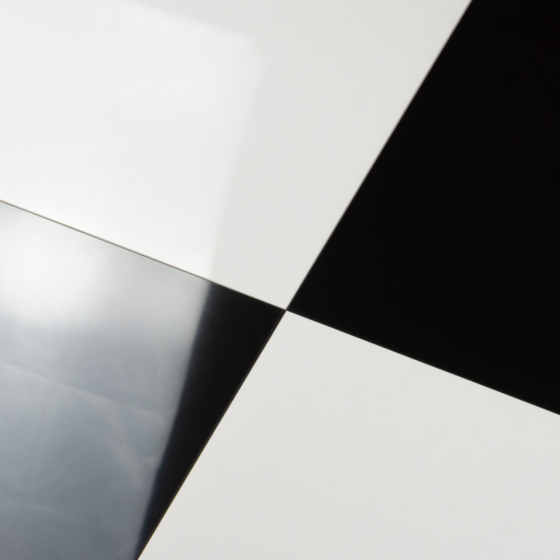 12" x 12" Polished Checkered Pattern Floor and Wall Tiles