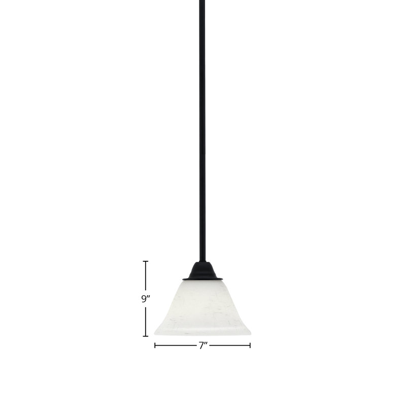 Paramount Stem Hung Pendant, 9" H x 7" W