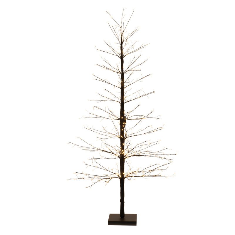 Arbre à branches noir DEL 5 pi H, 60 in x 27 in, Noir