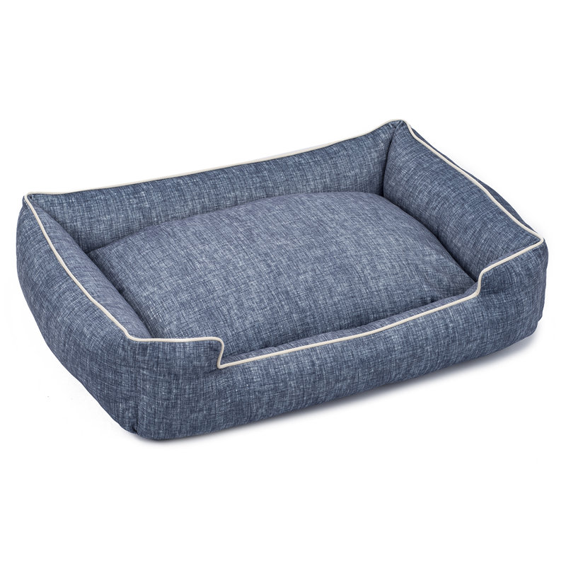 Lit moelleux pour chien, Petit (l 24 po x P 18 po x H 7 po), Gris dévalé