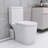 Upflush Toilet For Basement, 600W Macerating Toilet System With Powerful Dual Flush, Elongated 17.25 ADA Comfort, Soft-Close Seat, 3 Water Inlets Connect To Sink, Shower, White