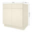 Armoire de base pour évier de cuisine prête à assembler avec tablettes réglables et fermeture en douceur-93465823-93465824