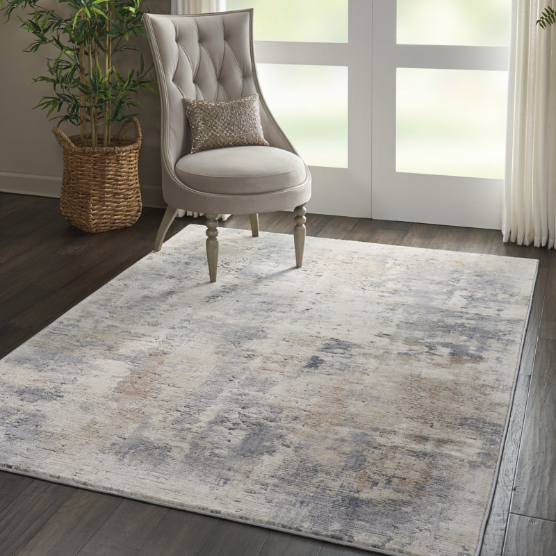 Comer Abstract Indoor Rug, Rectangle 6' x 9'