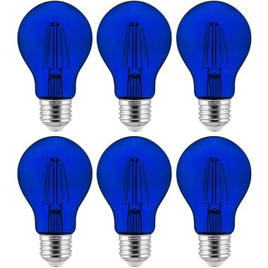 TORCHSTAR LED A19 Blue Light Bulbs, E26 Base Light Bulb, 8W 120V