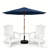 Set Of 2 Folding-Adirondack-Chairs With Connecting Tray-208599160
