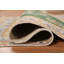 Tapis traditionnel rétro vert médaillon 5 x 6
