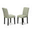 Cet ensemble de salle à manger 5 pièces comprend une table de salle à manger rectangulaire avec feuille papillon et 4 chaises Parson rembourrées en lin Shitake, noir-1101209489-1101209488-1167704706