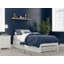 Lit plateforme robuste en bois massif avec lit gigogne Aayanna-448667732-456749049