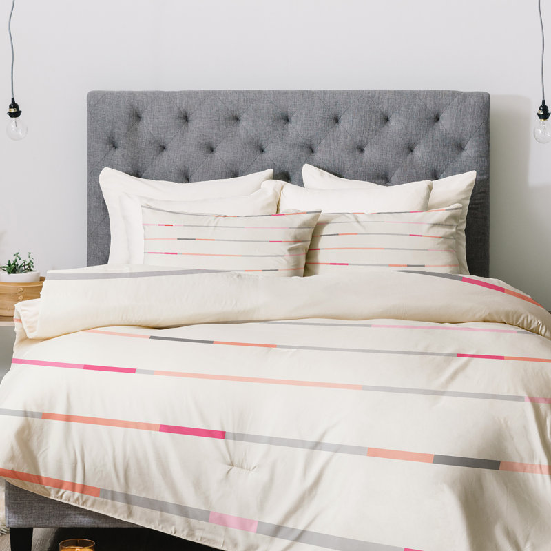 Ensemble d'édredon Iveta Abolina Stripeland, Édredon simple + 1 taie d'oreiller standard