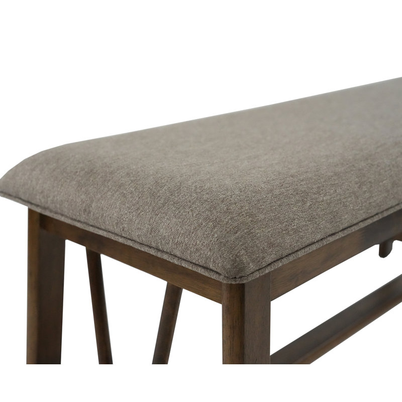 Mid-Century Entryway Modern Upholstered Bench, 44" Wide With Solid Wood Legs , End Of Bed Bench For Living Room/Bedroom/Hallway