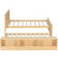 Lit plateforme simple en bois avec lit gigogne escamotable-1241262723-1241262732