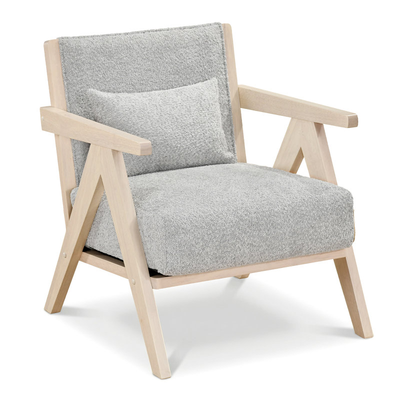 Chaise d'appoint Mid-Century, Chenille