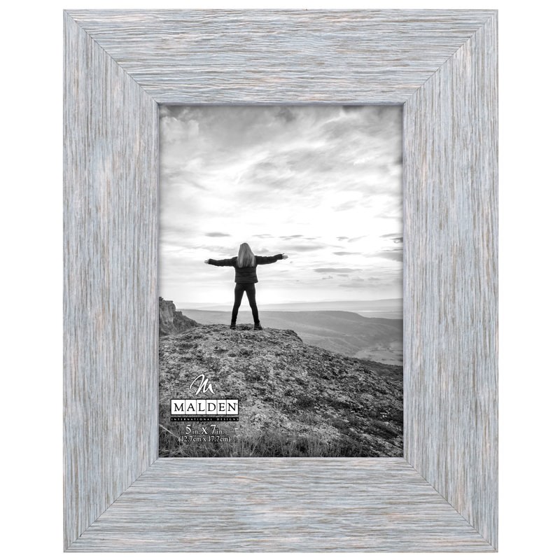 Embossed Picture Frame, 5" x 7", Gray