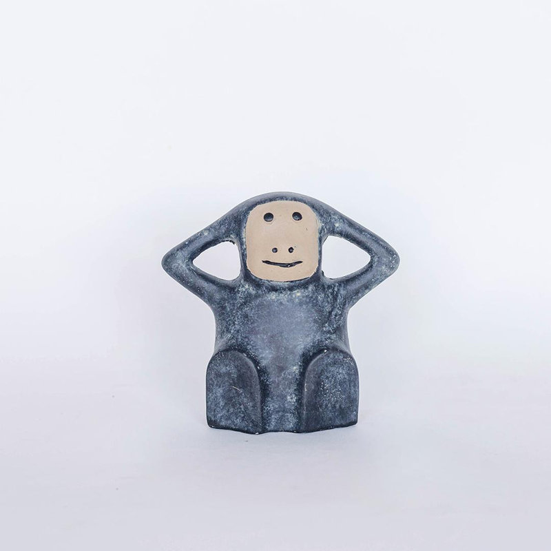 Monkey With Hands Behind Back Figurine