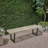 Patio Dining Bench With Iron Legs-1608200946