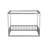 Full Size Canopy Frame Rubber Wood Floor Bed with Fence,Guardrails-1469674384
