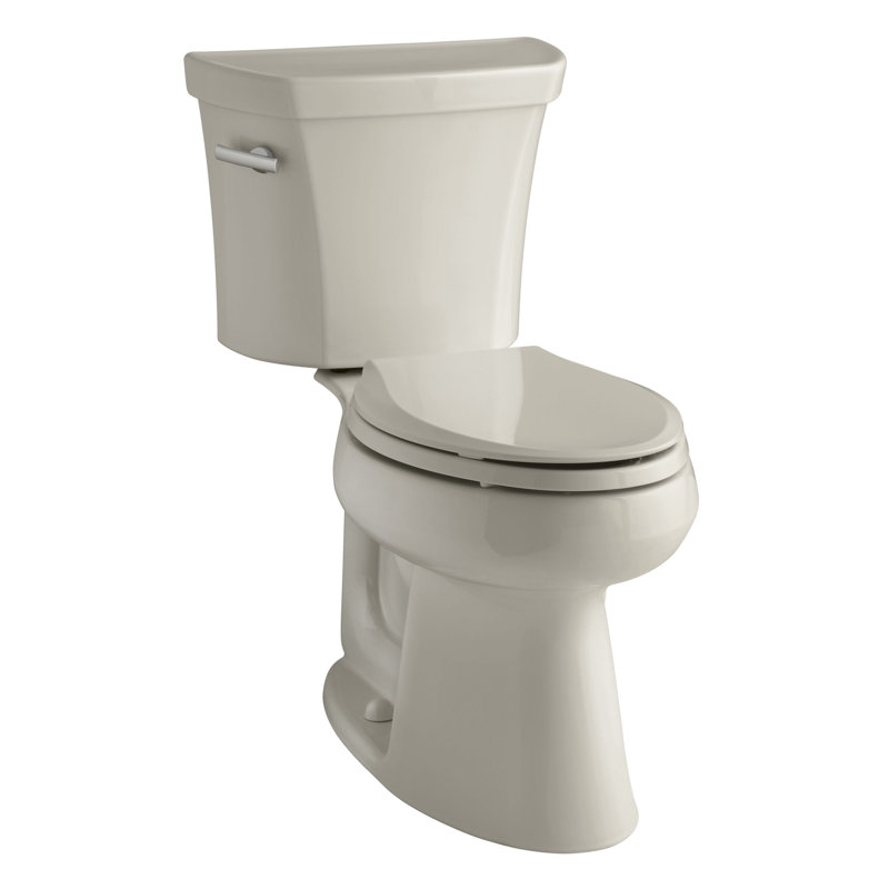 Toilette allongée deux pièces Highline, Banc de sable, Côté gauche, Oui