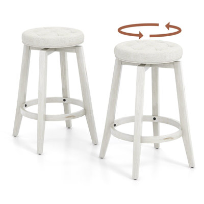 Sinquefield Swivel Upholstered Bar Stool