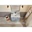 Meuble-lavabo en bois massif 36 po avec comptoir en marbre d'ingénierie 1 po, lavabo simple-106886535-106886537