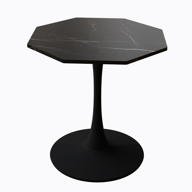 Graclynn Metal Base Dining Table, Black