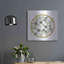 «Geometric Circle Mute Floral» par Cindy Jacobs, Luxe Metal Art-101669140
