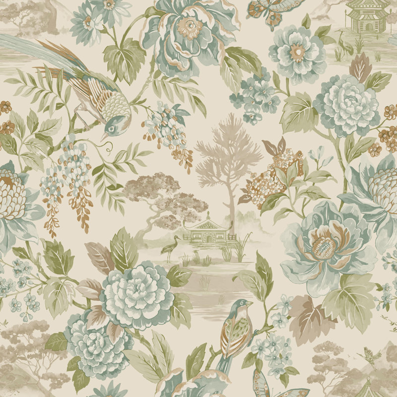 10.05m x 53cm Matte Wallpaper Roll, Teal Orange