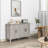Farmhouse Buffet Sideboard Cabinet with Doors andAdjustable Shelves, Coffee Bar Storage Cabinet for Dining Room, 47.25"W