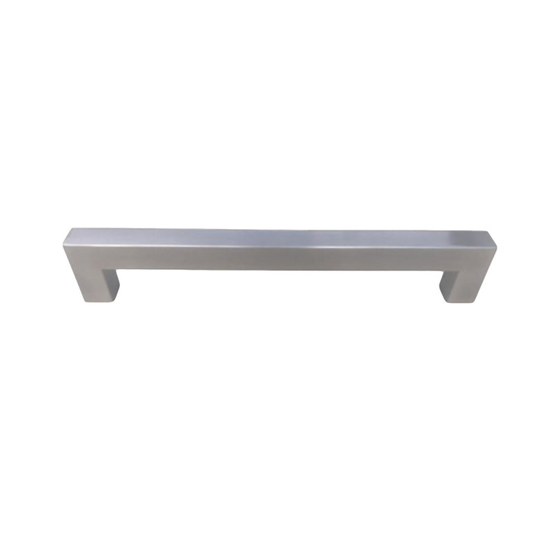Poignée barre 8 po, Nickel brossé, 8"