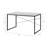 Bob Antique White & Black Finish Writing Desk