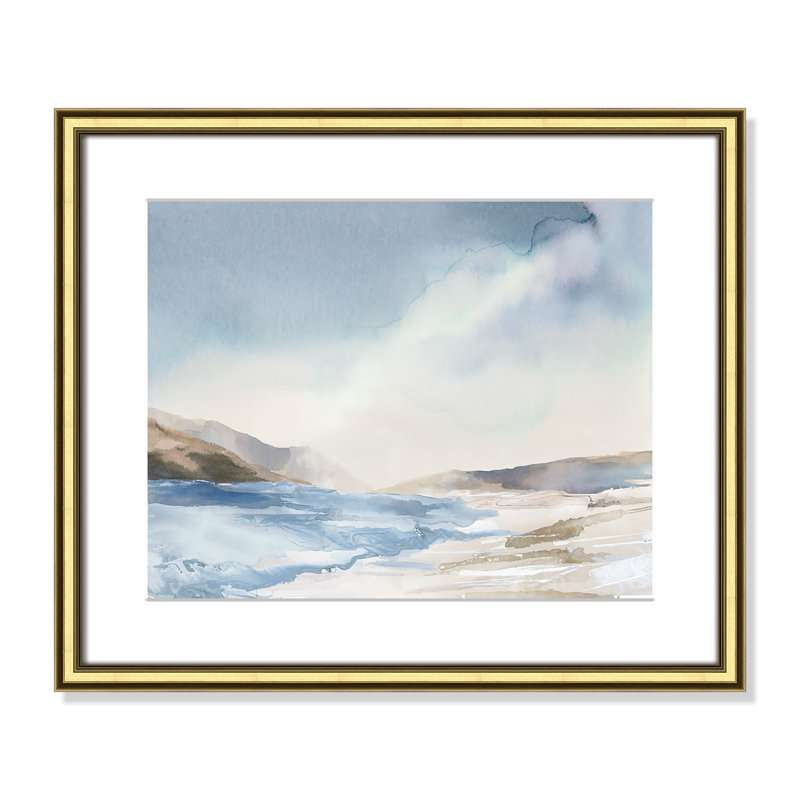 Imprimé Mystic Shores par Mystic Shores, H 17,25 po x l 20,25 po x P 0,875 po, Reproduction encadrée avec passe-partout