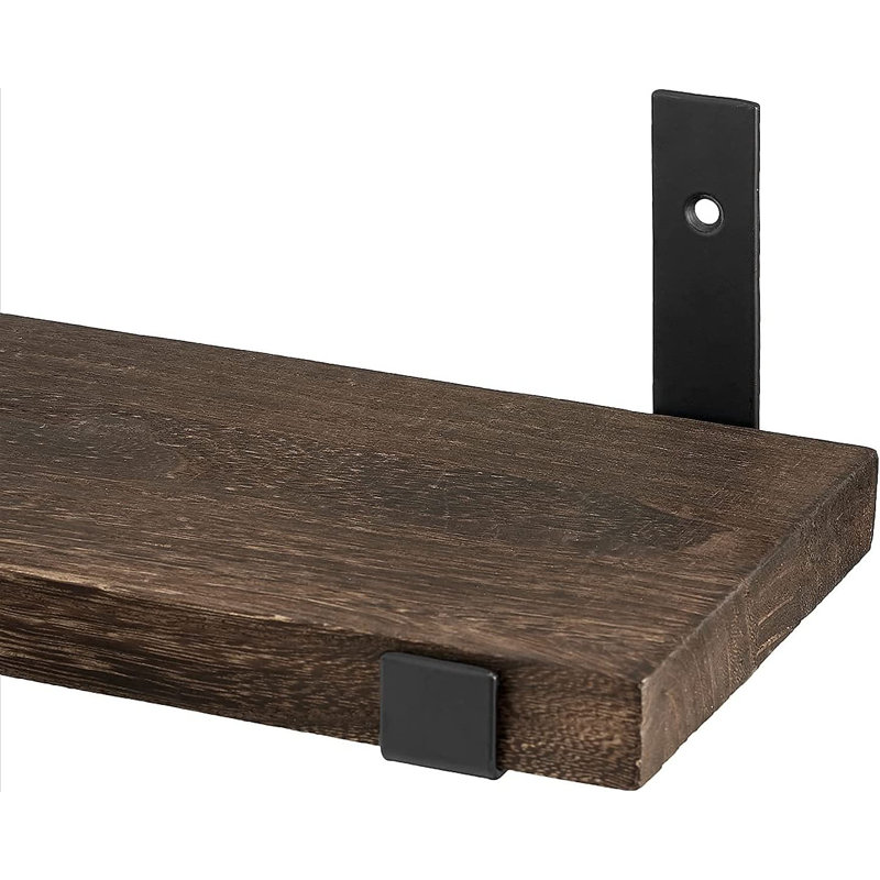 2 Piece Bracket Shelf, 4" H x 17" W x 5.9" D