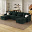  Canapé modulaire de 134 po à 4 sièges avec 4 repose-pieds-2012721570-2014294921