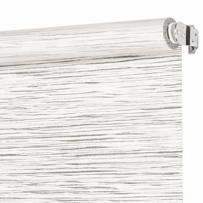 Store enroulé semi-transparent, L 44 po x L 72 po, Gris argenté