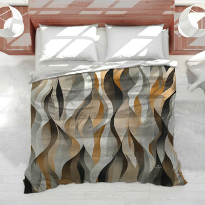 Abstract Flames Bedding Pattern Comforter Eclectic