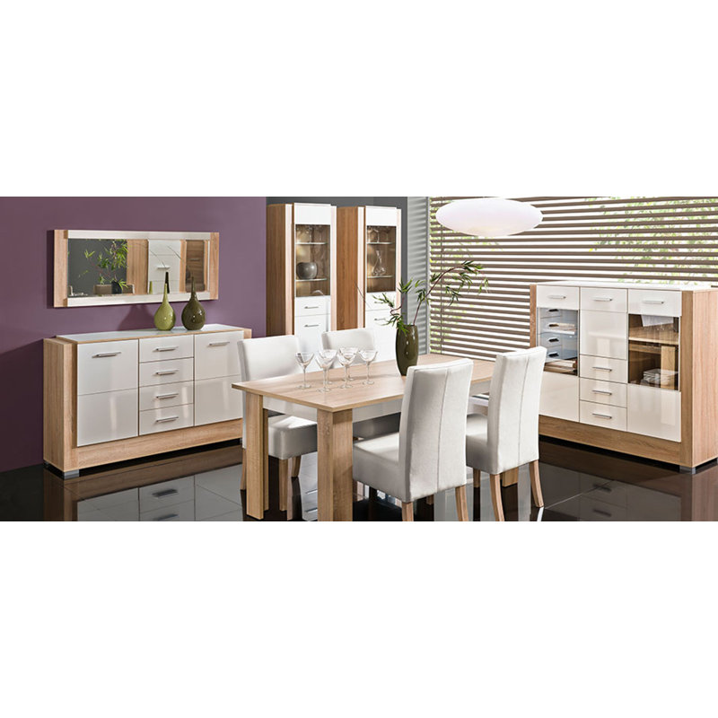 Bikram Display Cabinet, Sonoma/White