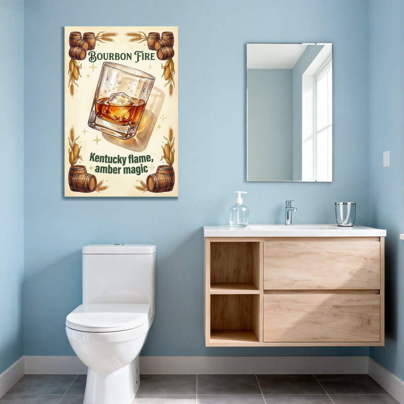 Fashion Bourbon Fire Kentucky Flame Amber Magic, H 36 po x l 24 po