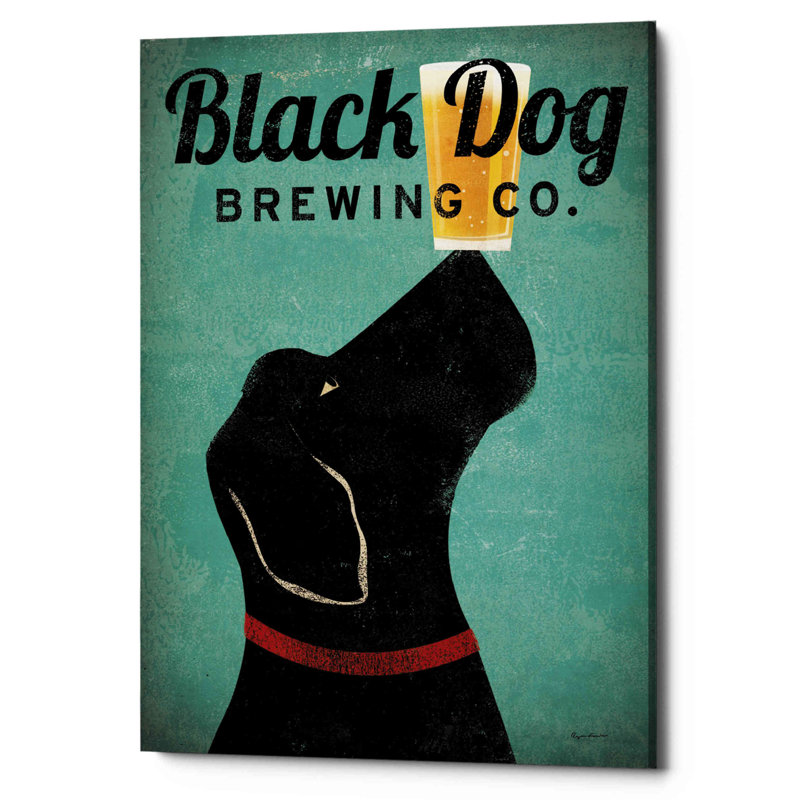 «Black Dog Brewing Co v2» par Ryan Fowler, impression sur toile tendue, H 34 po x l 26 po x P 1,25 po
