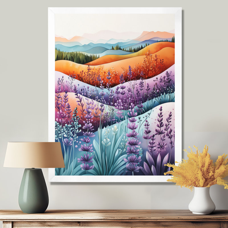 Jacolby - impressions murales florales, Blanc, H 20 po x l 12 po, Picture Framed