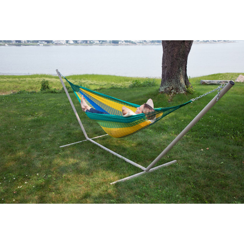 Hamac double classique, Jaune/bleu