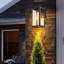 Applique murale d'extérieur 1 lumière noir mat avec verre transparent-561537643