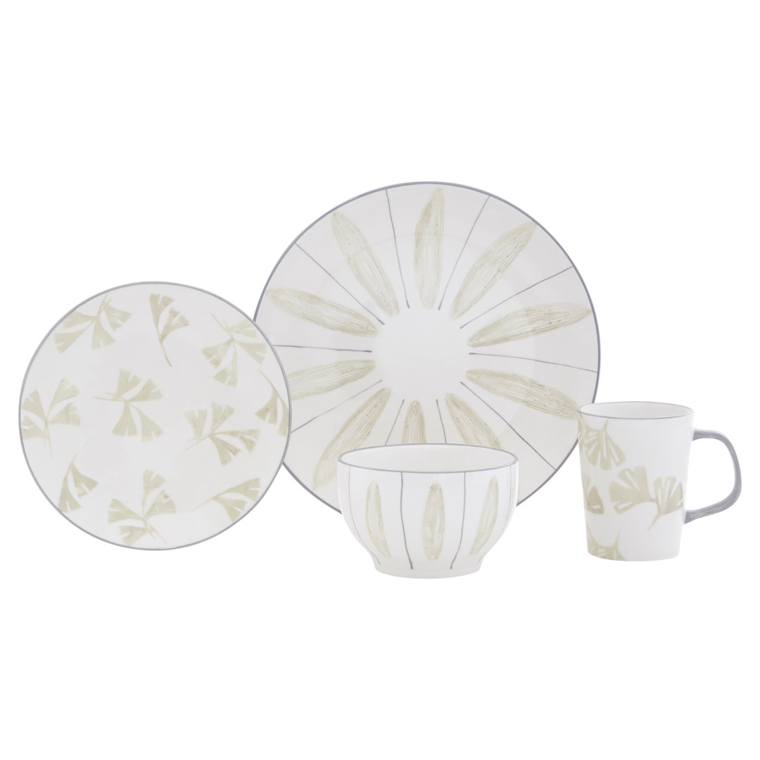 Vaughn Piece Stoneware Dinnerware Set - Service for 4 Baum