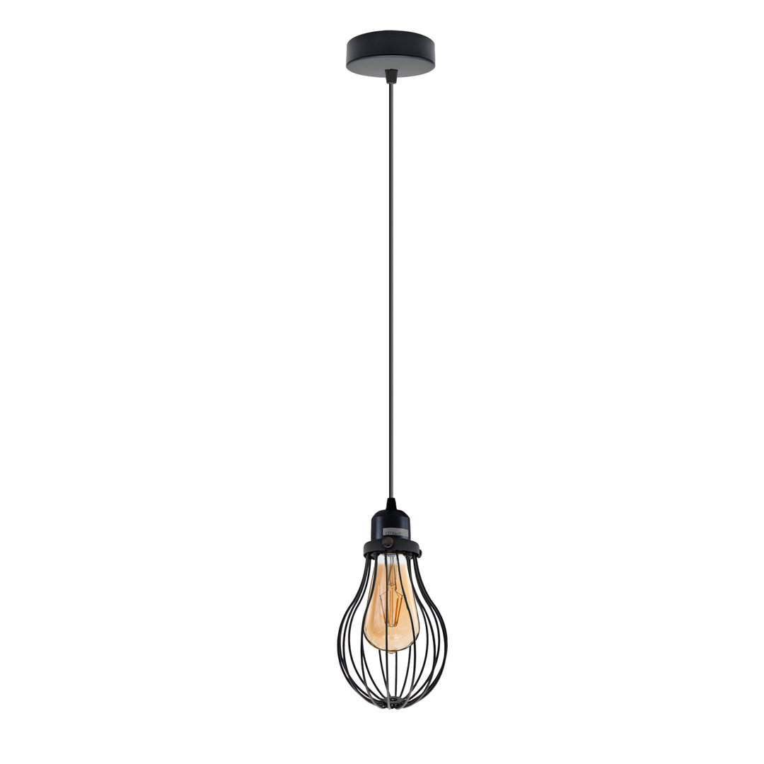 Bertrad 1 - Light Black Single Pendant