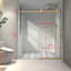 Porte de douche sans cadre 6076 avec fermeture réglable et nettoyage facile-114399689